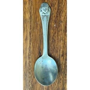 Vintage Gerber's Baby Spoon Winthrop Silver Plate Infant‎ Flatware USA Made